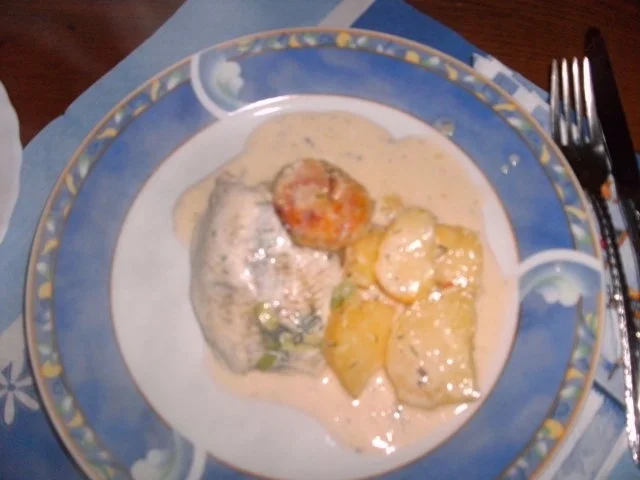 Gratinierte Scholle mit Kartoffeln - Rezept