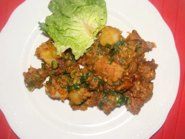 Fleisch : Schweinefleisch-Kartoffelpfanne - Rezept