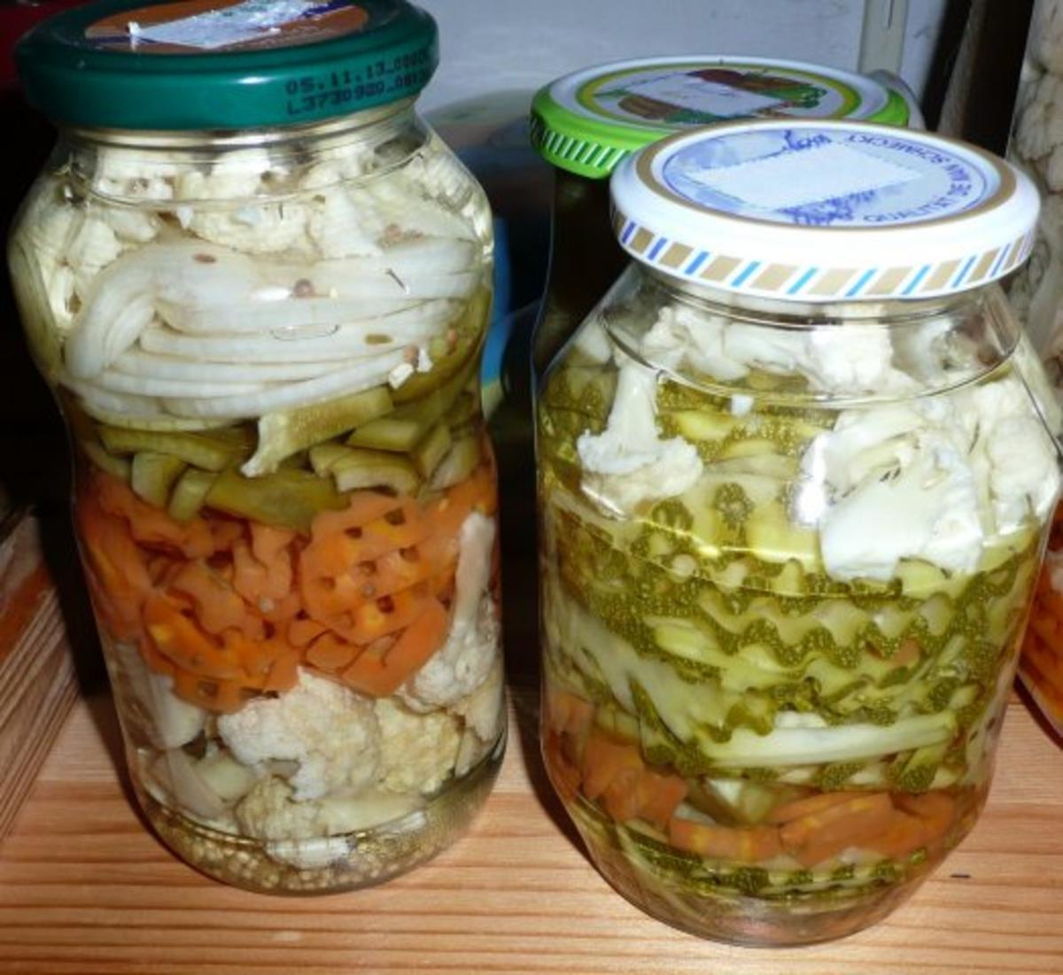 Eingekochtes Gemüse--Mixed -Pickles - Rezept - Bild Nr. 2