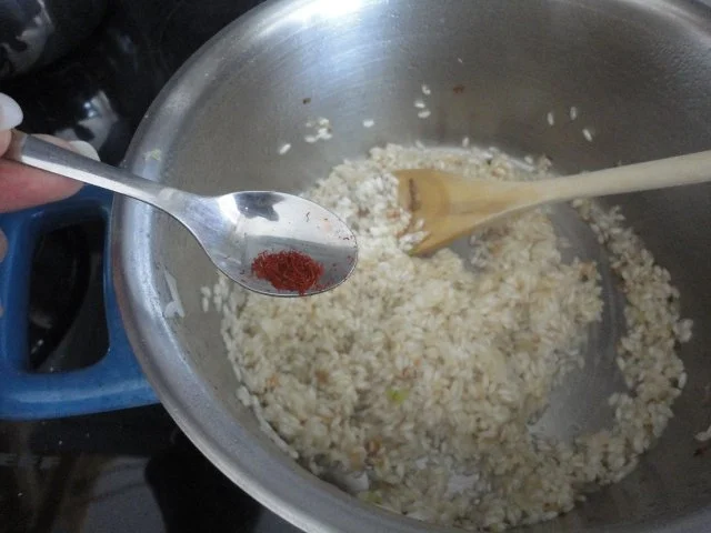 cremiger Safran Risotto & Garnelen - Rezept - Bild Nr. 5