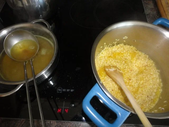 cremiger Safran Risotto & Garnelen - Rezept - Bild Nr. 6