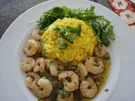 Rezept: cremiger Safran Risotto & Garnelen cremiger Safran Risotto & Garnelen - Rezept