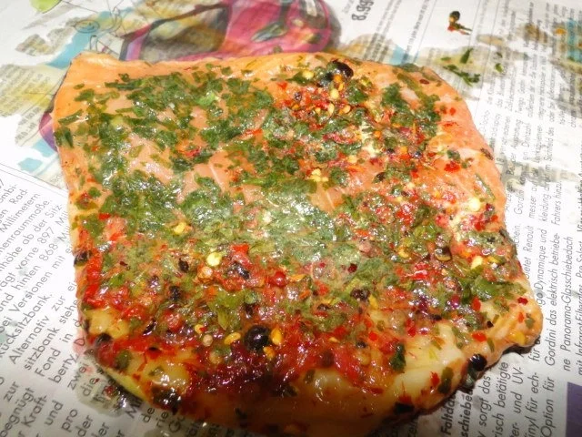 Forellenfilet gebeizt (Idee hatte ich von Lakritzschneggsche) bei mir asiatisch angehaucht - Rezept - Bild Nr. 5