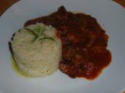 Hähnchenleber in Tomatensoße....... - Rezept