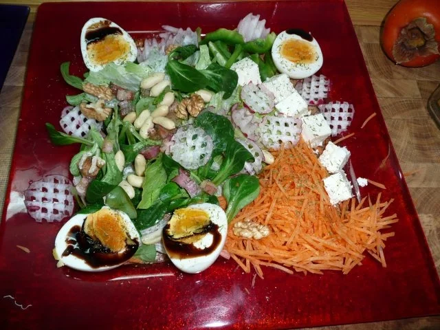 Rezept: Salatteller nach Gina-Anna Salatteller nach Gina-Anna - Rezept