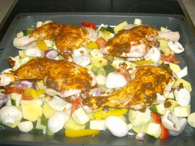 Hendlhaxen auf Gemüse - Rezept - Bild Nr. 8