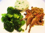 Wachtelschenkel mit Mandeln ... - Rezept