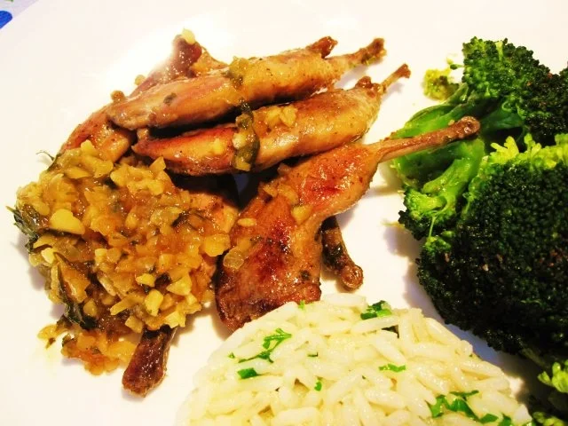 Wachtelschenkel mit Mandeln ... - Rezept - Bild Nr. 7