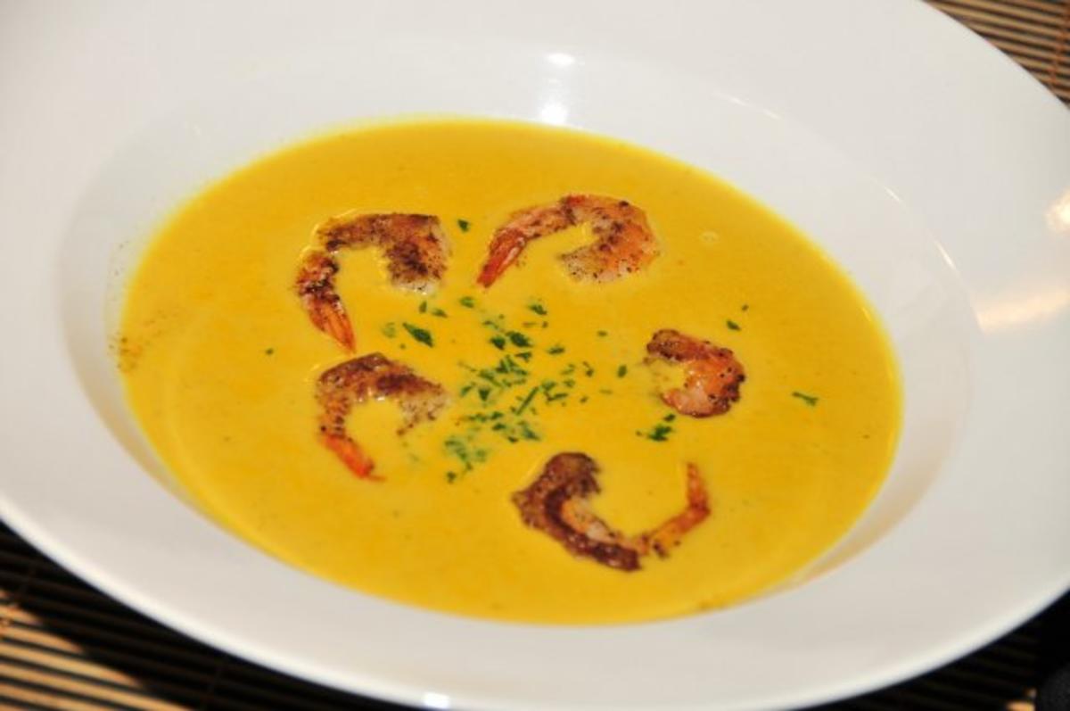 Papaya-Kokos-Suppe mit Garnelen - Rezept - Bild Nr. 2