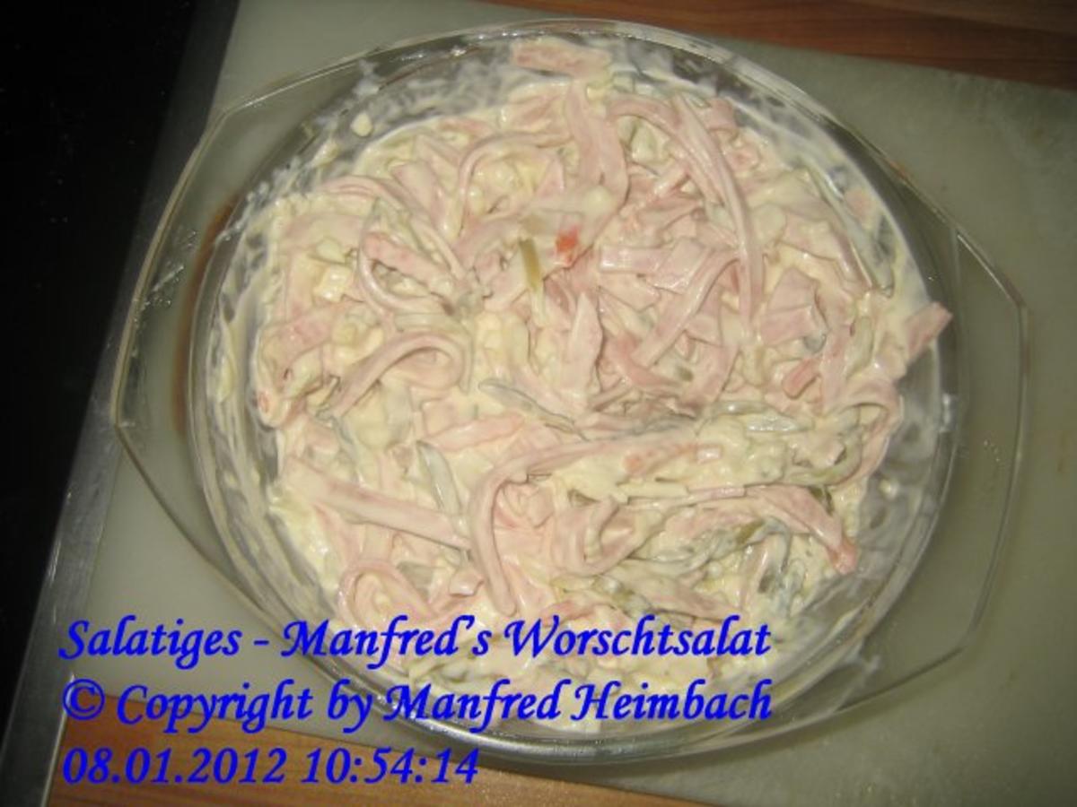 Salatiges – Manfred’s Worschtsalat - Rezept - Bild Nr. 2