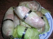 Kohlrouladen - etwas anders - leider kein Foto von  fertigen Rouladen, Akku war leer - Rezept