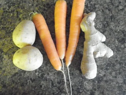 Rezept: Möhren - Ingwer - Puffer mit Mascarpone - Honig - Dip ... Bild Nr. 4 Möhren - Ingwer - Puffer mit Mascarpone - Honig - Dip ... - Rezept - Bild Nr. 4