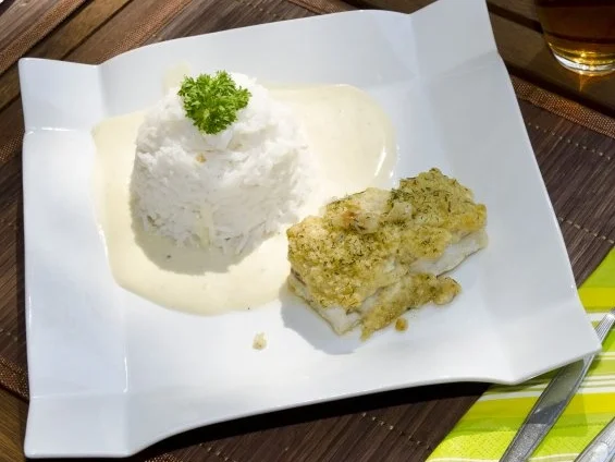 Fischfilet mit pikantem Belag - Rezept