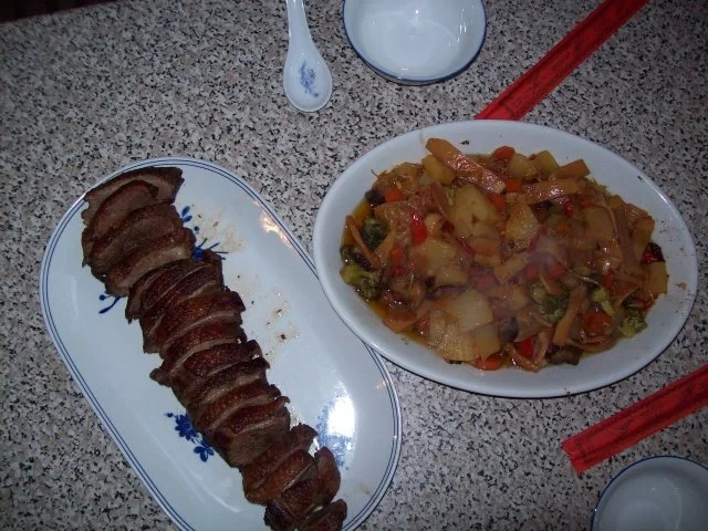 Rezept: Gänsebrust mit Reis und asiatischen Gemüse Bild Nr. 4 Gänsebrust mit Reis und asiatischen Gemüse - Rezept - Bild Nr. 4