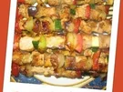 Bunte Fleischspieße - Rezept