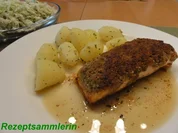 Fisch:    LACHSFILET mit Zitronen-Kräuterkruste - Rezept