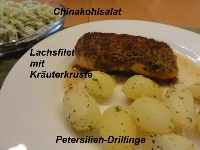 Rezept: Fisch: LACHSFILET mit Zitronen-Kräuterkruste Bild Nr. 5 Fisch: LACHSFILET mit Zitronen-Kräuterkruste - Rezept - Bild Nr. 5