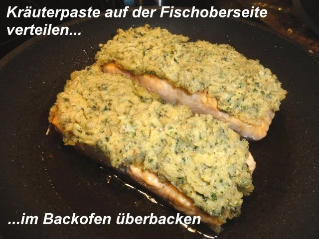 Rezept: Fisch: LACHSFILET mit Zitronen-Kräuterkruste Bild Nr. 4 Fisch: LACHSFILET mit Zitronen-Kräuterkruste - Rezept - Bild Nr. 4