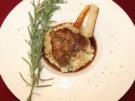 Geschmorte Kalbsbäckchen, dazu Pastinaken-Kartoffel-Trüffelpüree und Kohlrabigemüse - Rezept