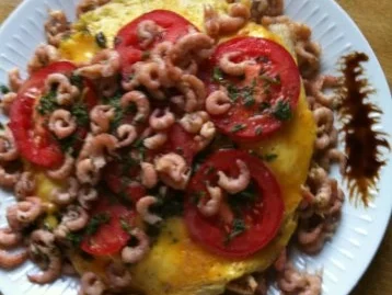 Nordseekrabben - Omelett .. - Rezept - Bild Nr. 2