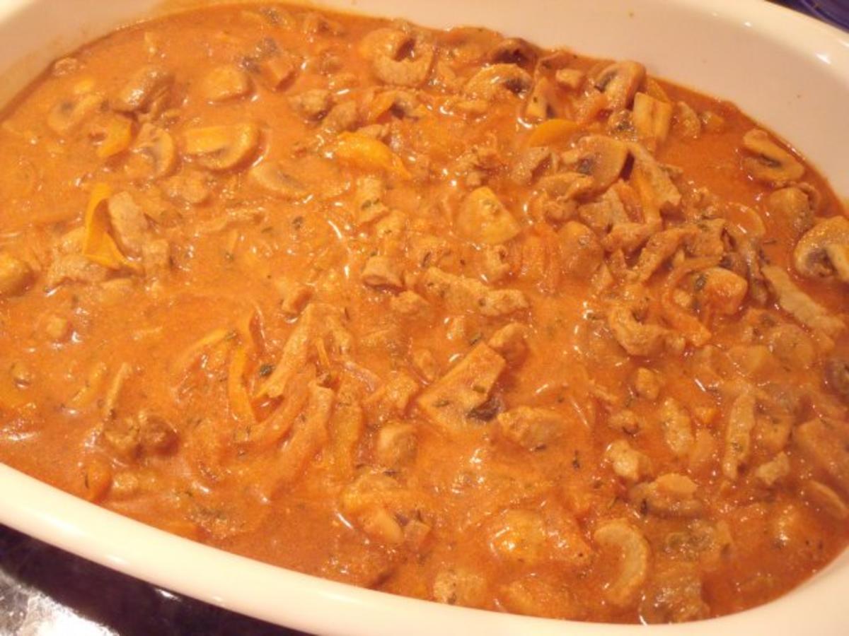 Gyros in Metaxasauce mit Käse überbacken - Rezept - kochbar.de