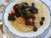 Pestospaghetti mit Shrimps - Rezept