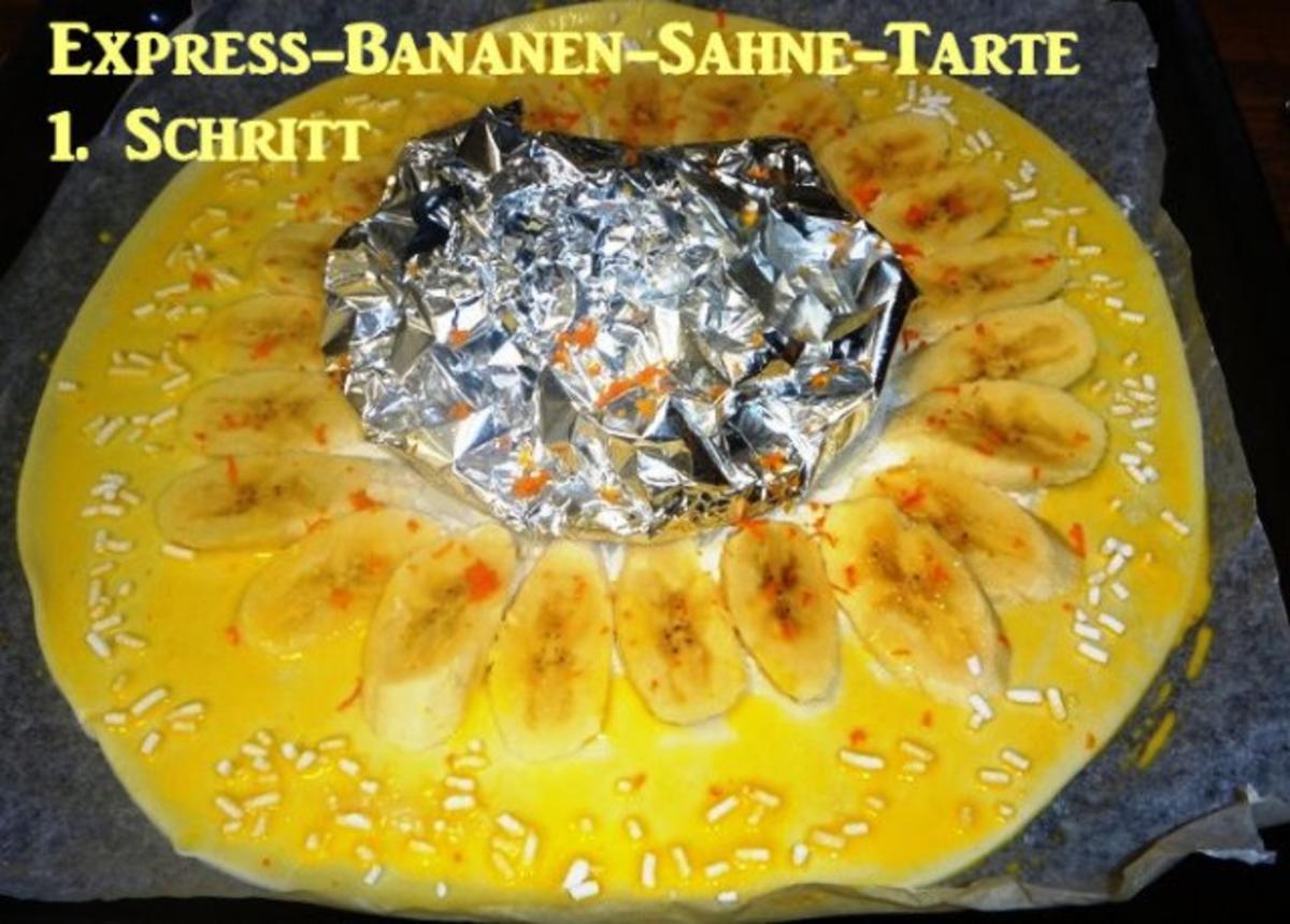 Express-Banane-Sahne-Tarte - Rezept - Bild Nr. 2