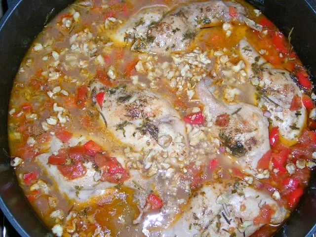 Kaninchenkeulen nach italienischer Art mit Blattspinat und Fettuccine - Rezept - Bild Nr. 5