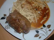 Rinderrouladen gefüllt mit mit Mett und Käse in Biersauce - Rezept