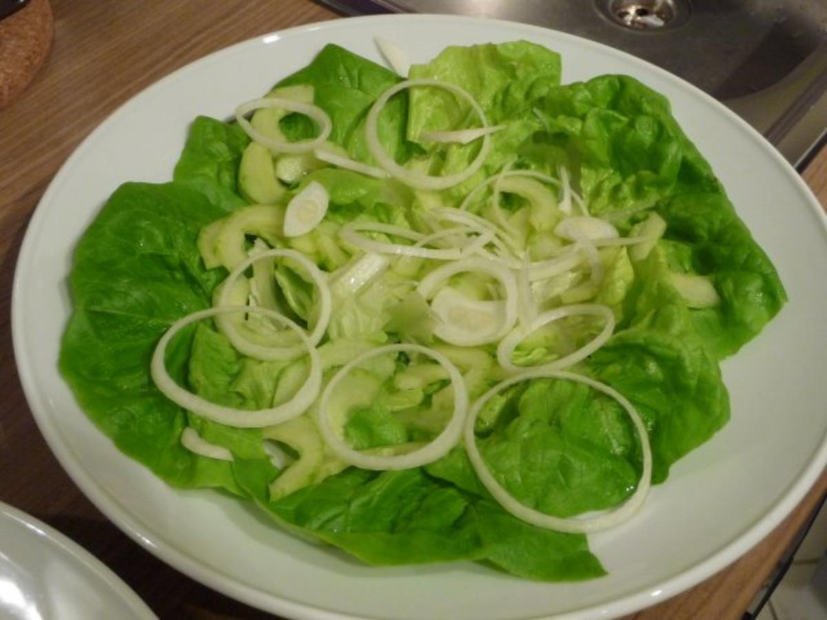 Küchenfee - Rezepte : Gedämpften Alaska-Seelachs auf Salat - Rezept - Bild Nr. 4
