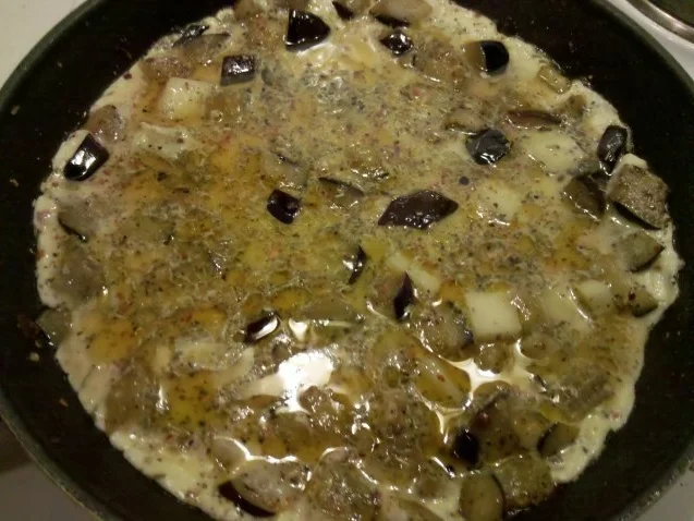 Eier: Käse-Aubergine-Omelett â la Gudrun - Rezept - Bild Nr. 5