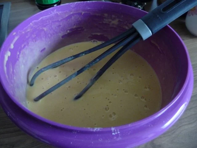 Eiergerichte : Pfannkuchen mit Pflaumenmus oder Quitten-Apfelmus - Rezept - Bild Nr. 2