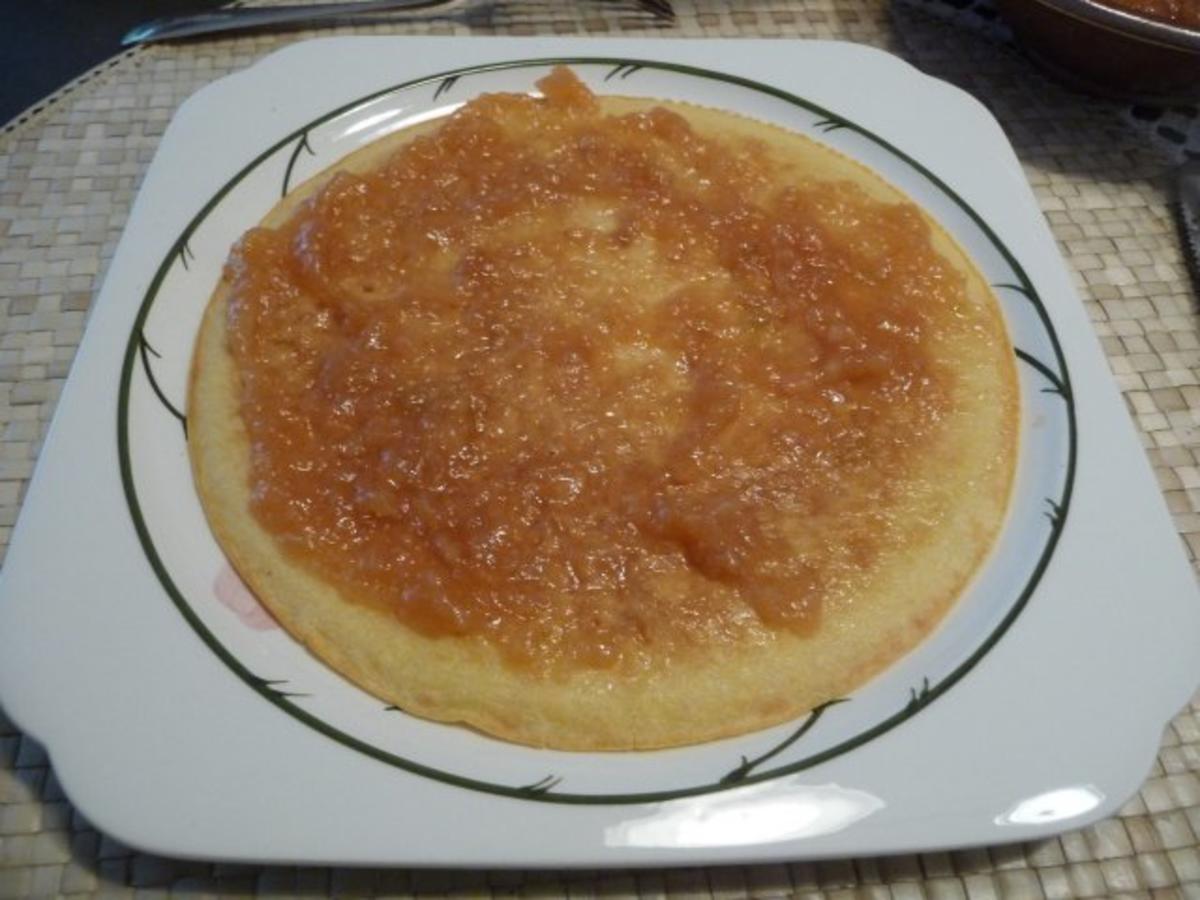 Eiergerichte : Pfannkuchen mit Pflaumenmus oder Quitten-Apfelmus ...