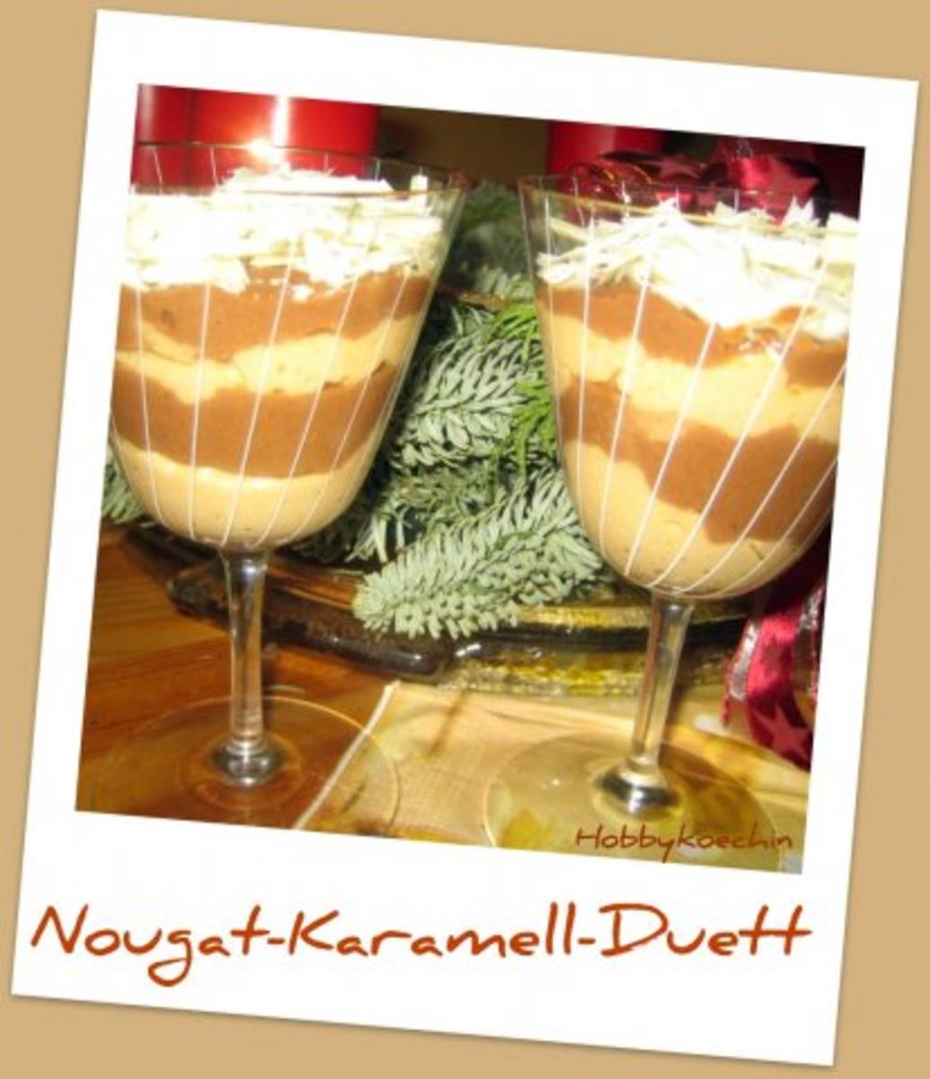 Dessert - Nougat-Karamell-Duett - Rezept