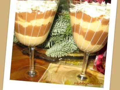 Dessert - Nougat-Karamell-Duett - Rezept