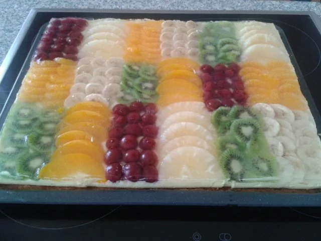 Obstgarten (Blechkuchen) - Rezept - Bild Nr. 4