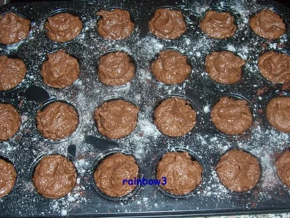 Backen: Mini-Schokoladen-Muffins - Rezept - Bild Nr. 5
