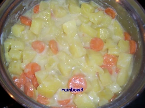 Kochen: Sahnige Schweinebraten aus dem Ofen mit Möhren-Kartoffel-Püree - Rezept - Bild Nr. 7