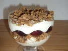 Schichtdessert mit Weintrauben - Rezept