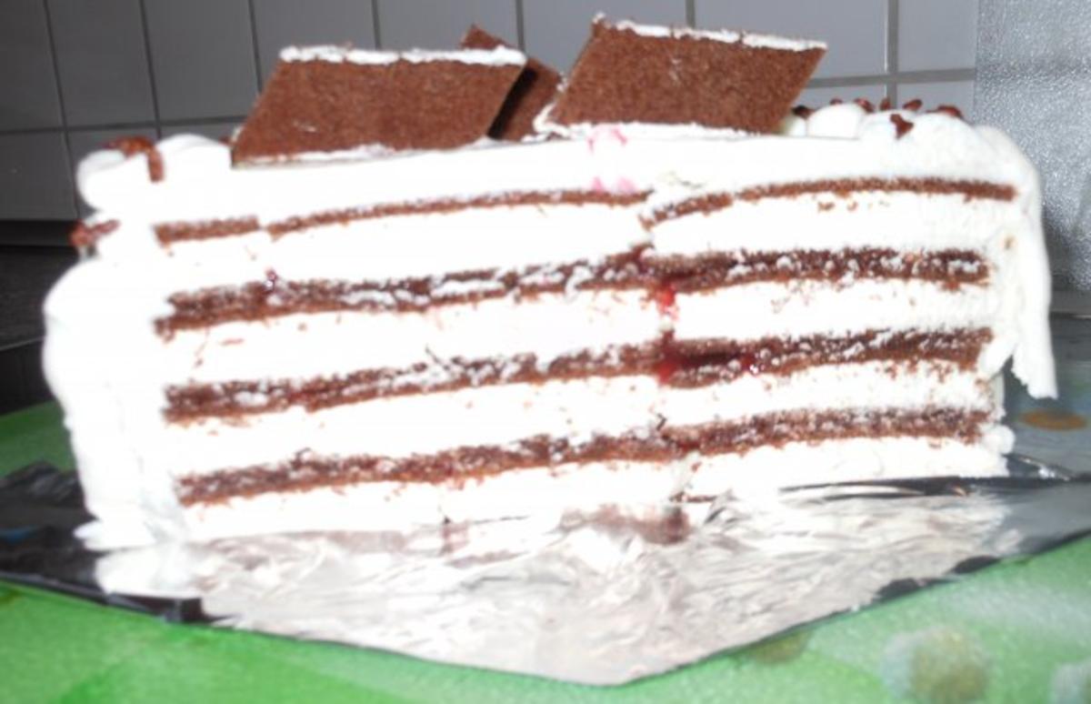 Bilder für Milchschnitten-Kirsch-Torte - Rezept