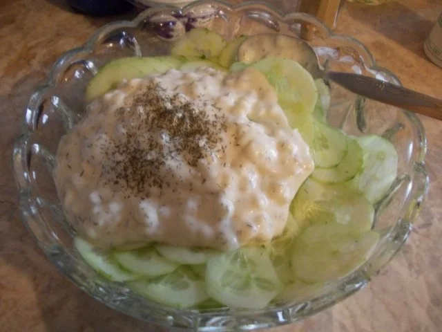 Rezept: TINA`S *Rheinischer* Gurkensalat Bild Nr. 3 TINA`S *Rheinischer* Gurkensalat - Rezept - Bild Nr. 3