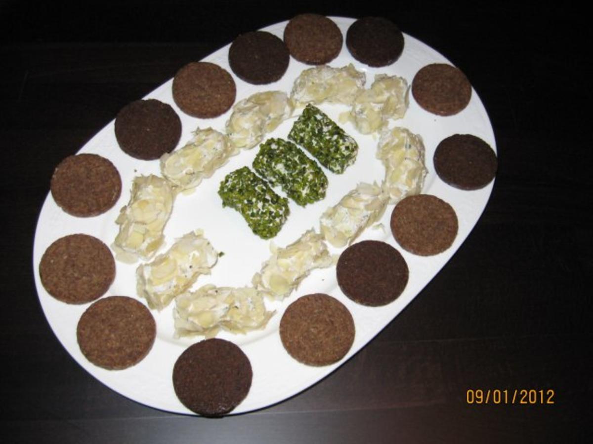Pikante Frischkäse - Pralinen - Rezept - kochbar.de