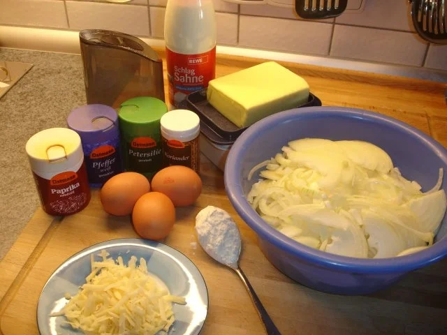 Vegetarischer Zwiebelkuchen - Rezept - Bild Nr. 5