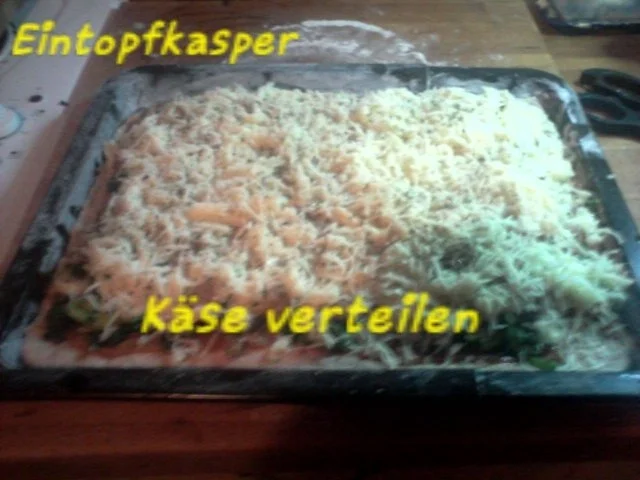 Porree - Stielmus - Mett - Pizza a`la Jörg - Rezept - Bild Nr. 6