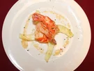 Riesengarnelen auf Melonenschiffchen unter feinem Champagnerschaum - Rezept