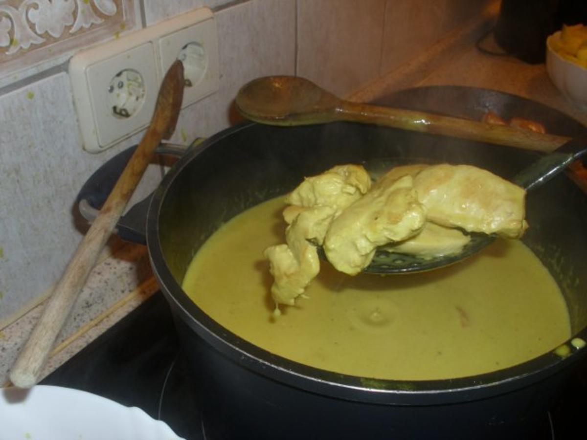 Hähnchenbrustfilet mit Currysauce - Rezept - Bild Nr. 8