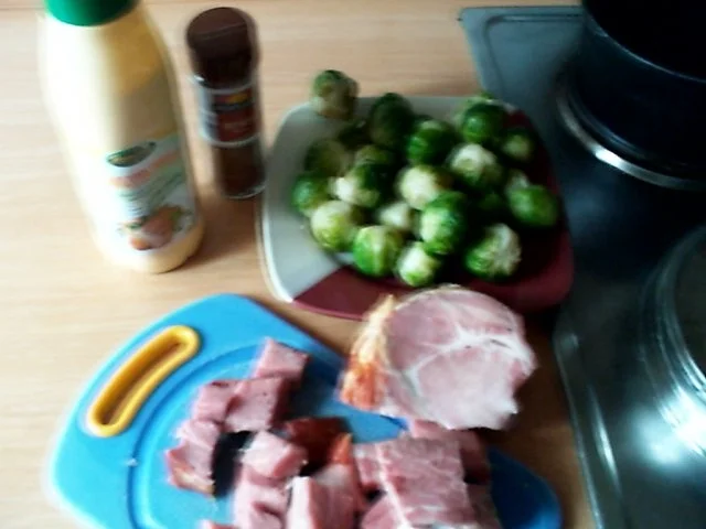 Pfannengericht:Kasselerpfanne mit Rosenkohl und Kartoffeln - Rezept - Bild Nr. 3