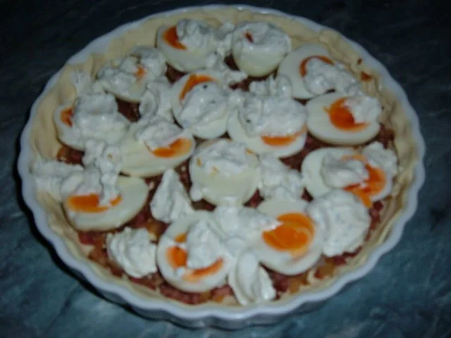 Rezept: Blätterteig : Tarte mit Ei und Schinken Bild Nr. 9 Blätterteig : Tarte mit Ei und Schinken - Rezept - Bild Nr. 9
