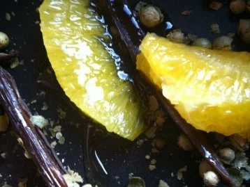 Milchreis auf Erdbeerspiegel mit Orangen-Grüner Pfeffer-Soße.. - Rezept - Bild Nr. 6