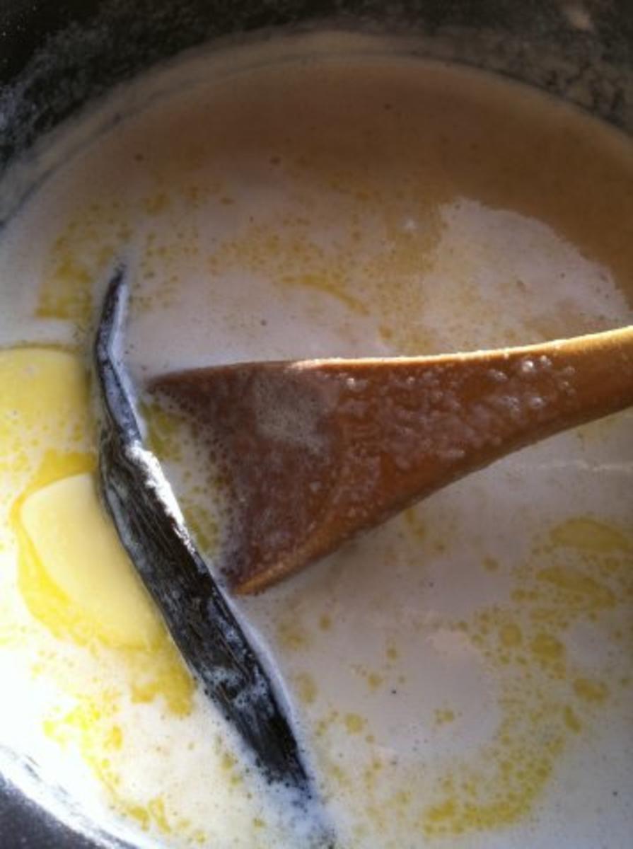 Milchreis auf Erdbeerspiegel mit Orangen-Grüner Pfeffer-Soße.. - Rezept - Bild Nr. 9